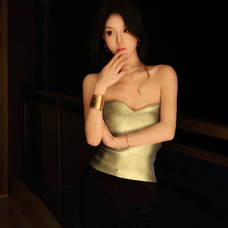 Vestito da festa beige in denim, aderente, largo, corto, con perline, a V, lungo, mini, autunno, con bottoni, cerniera, comodo e traspirante._voghion.com