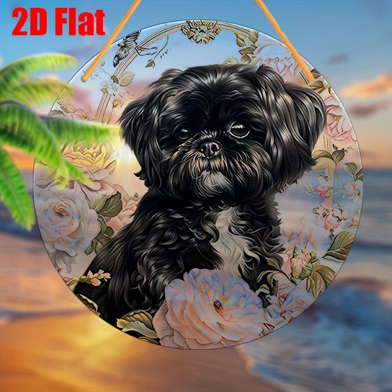 8" Shih Tzu Sonnenfänger - 2D-Fensterdekor aus Acryl. Perfekt für Veranda/Schlafzimmer/Wohnzimmer. Einzigartiges Geschenk zum Thema Haustier._voghion.com
