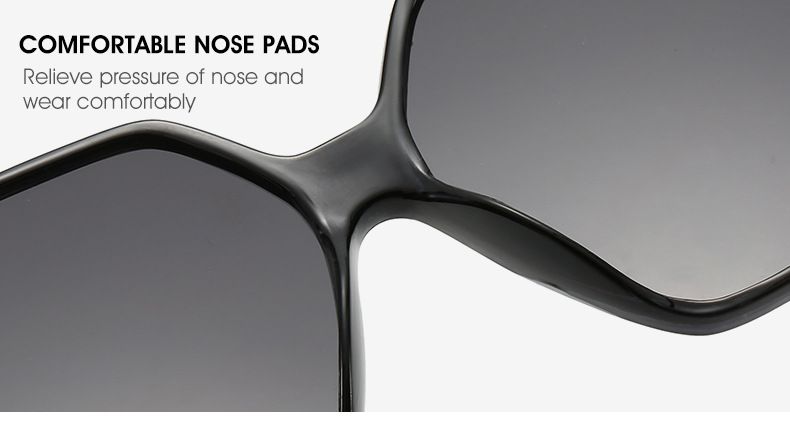 Neu eingetroffen Fashion Oversize Sonnenbrille Gradient Kunststoff Marke Designer Weibliche Sonne Uv400 Brille Frauen Übergroße Polarisierte_voghion.com