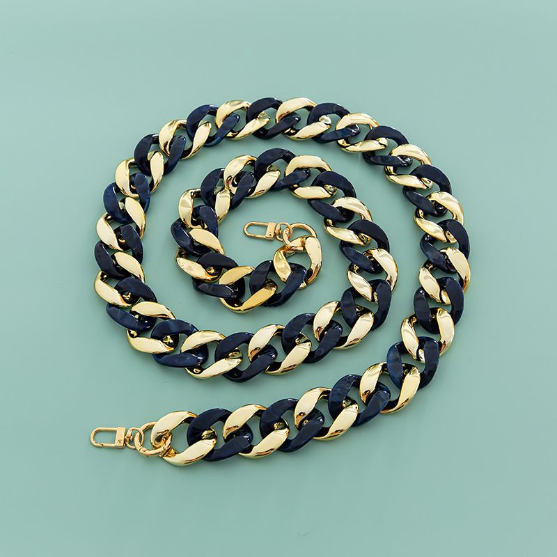 Großer, 4 cm x 3,3 cm, trendiger, rutschfester DIY-Kettenriemen aus exquisitem Harzacryl, breiter Schultergurt für Taschen_voghion.com