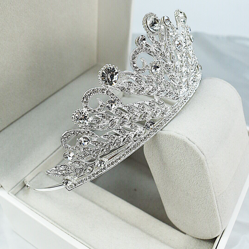 Couronne de mariée en alliage de style coréen, nouveau style incrusté de strass, diadème de princesse, couronne d'anniversaire, robe de mariée, accessoires pour cheveux, bandeau_voghion.com