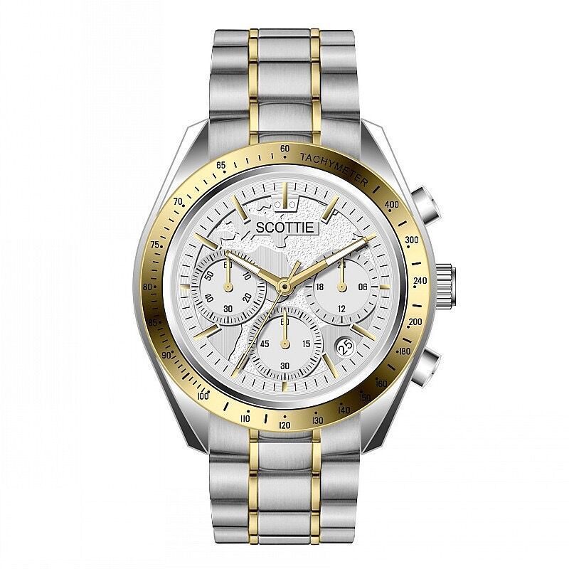 Shigaodi 6-pin Watch, Stainless Steel Strap, Domineering Black Three Eye Fashionable Large Dial, Men's Watch_voghion.com