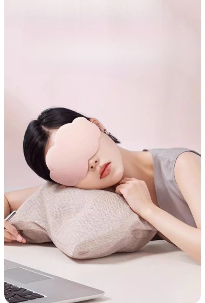 3D Cloud Sleeping Mask For Students, Nap, Light Blocking, Breathable, Unisex, Relieves Eye Fatigue, Sleep Special_voghion.com
