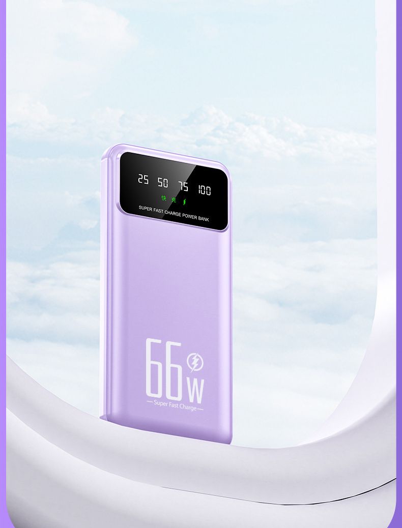 66W Fast Charging 30000mAh LED Digital External Power Bank For IPhone 16 15 14 13 Pro Xiaomi Battery Charger_voghion.com
