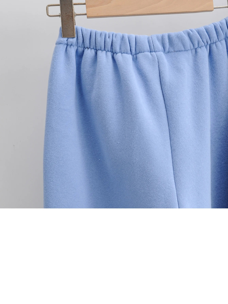 Ropa de mujer Otoño e invierno nuevo estilo suelto más sudadera con capucha de terciopelo + pantalones harén casuales con puños traje deportivo para mujer_voghion.com