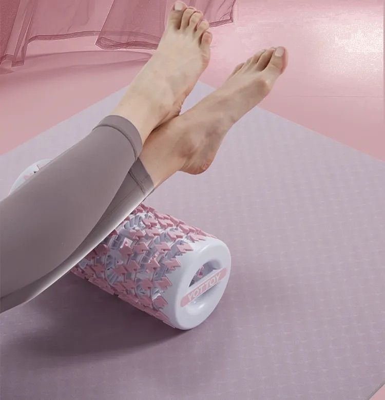 Folding Yoga Column Adjustable Pilates Foam Roller Portable Fitness Equipment Leg Back Muscle Massage and Relaxation_voghion.com