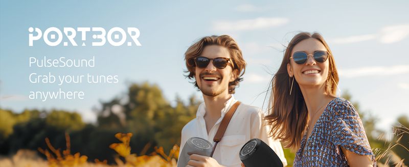 Bluetooth speaker, powerful small portable wireless speaker with FM radio, IPX6 waterproof, 5 LED light modes,_voghion.com