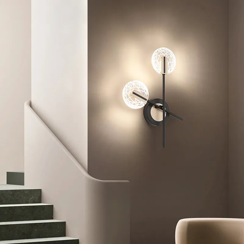 LED-Lampe, Schlafzimmer, nordische Lampen, Wohnzimmer, Wand-Nachttischlampe, LED-Licht für Zuhause, Badezimmer, Wandleuchte_voghion.com