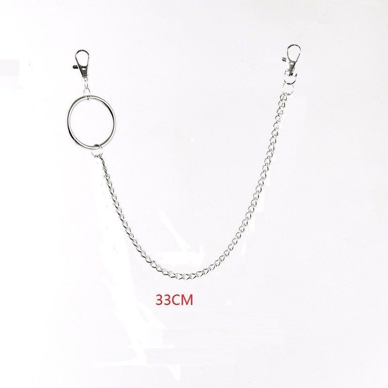 Mode Trendy Hosen Ins Taille Hip Hop Metall JK Jeans Gürtel Unisex Kleidung Kette_voghion.com