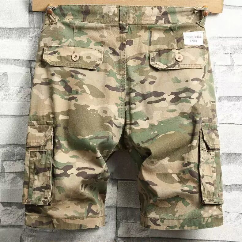 Men's Clothing Camouflage Shorts Original Loose Straight Shorts Youth Casual Shorts_voghion.com