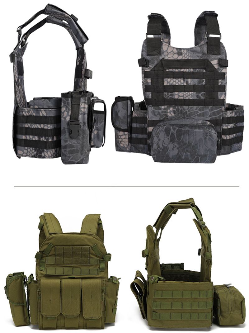 Reguliuojamas Python Camo 6094 taktinis karinis Molle liemenė Airsoft armijos kūno šarvai lauko medžioklės lauko kovos plokščių nešėjas_voghion.com