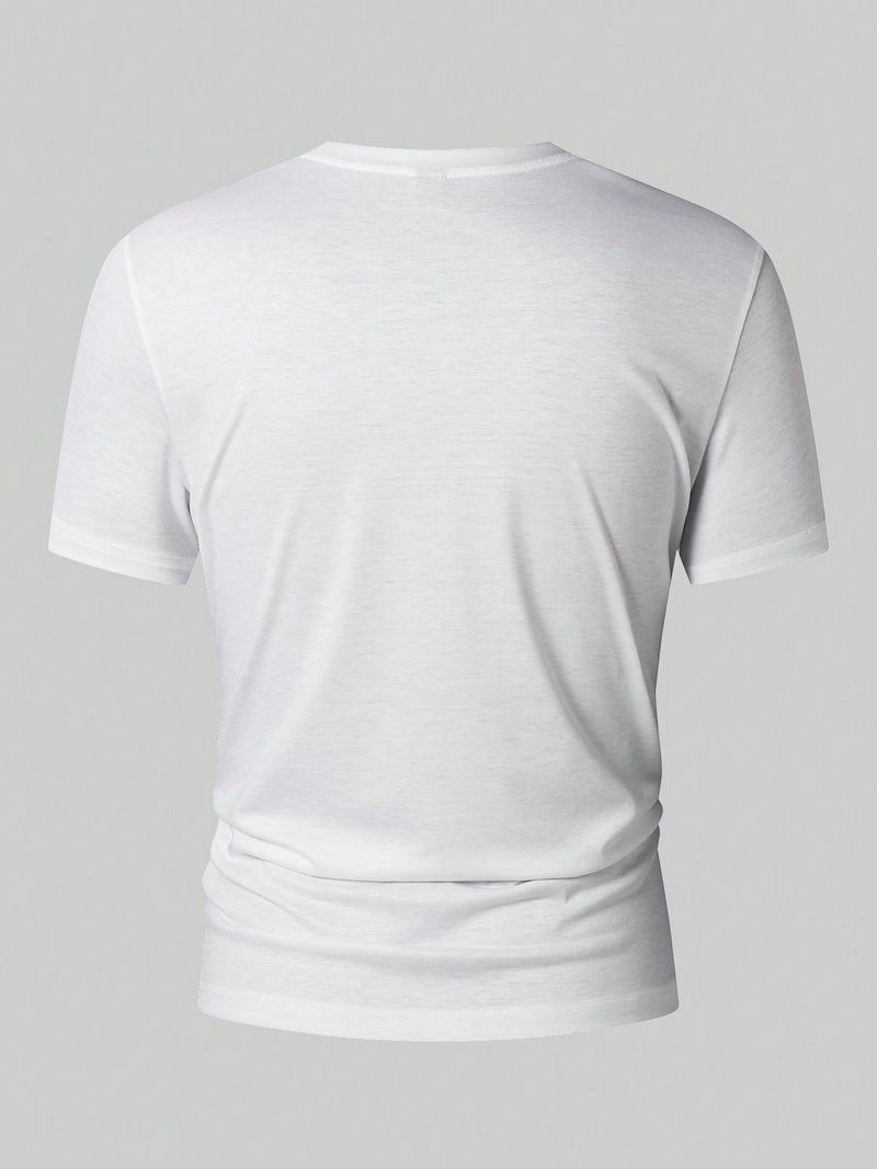 T-shirt a maniche corte da uomo Cross Border, primavera ed estate, moda sportiva per il tempo libero, top di vendita caldi_voghion.com