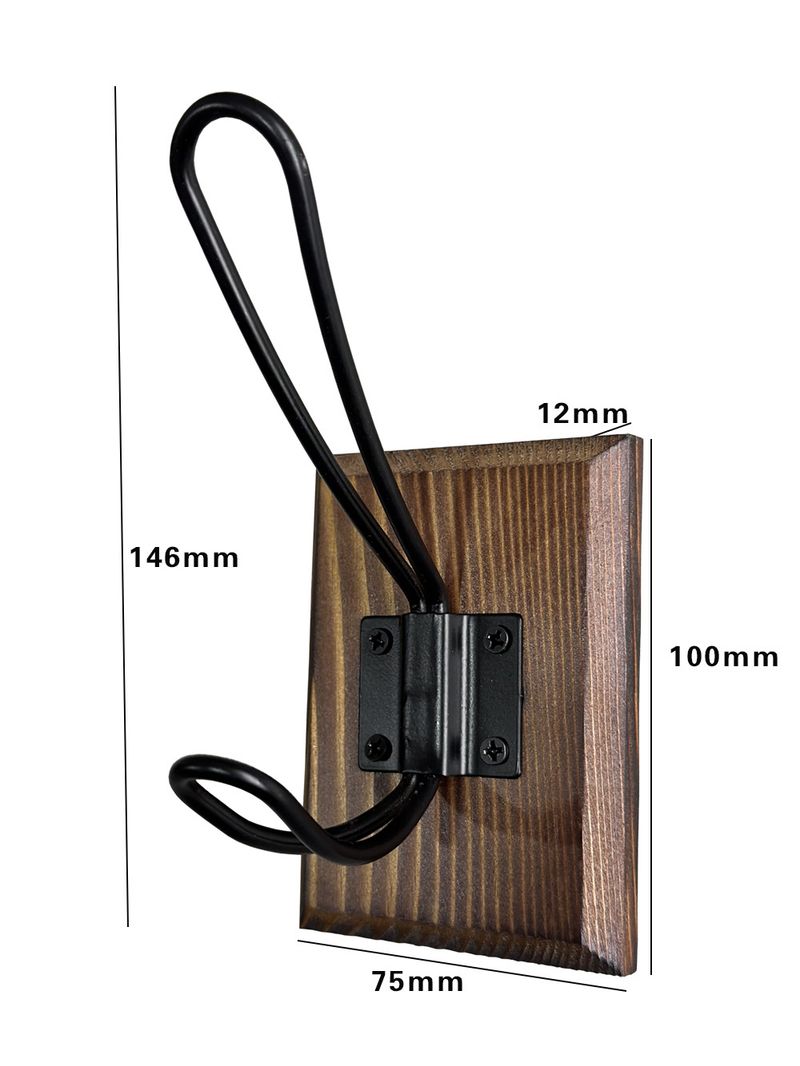 Starožitný americký severský INS masivní dřevěný věšák na kabáty nástěnná dekorace dvojitý věšák přívěsek starý nástěnný věšák na kabáty hák_voghion.com