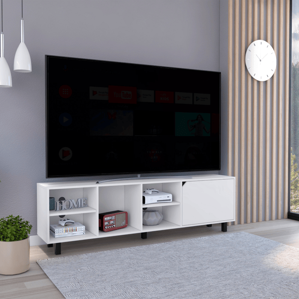 Conquest Tv Stand For TV´s, Four Open Shelves, Five Legs_voghion.com