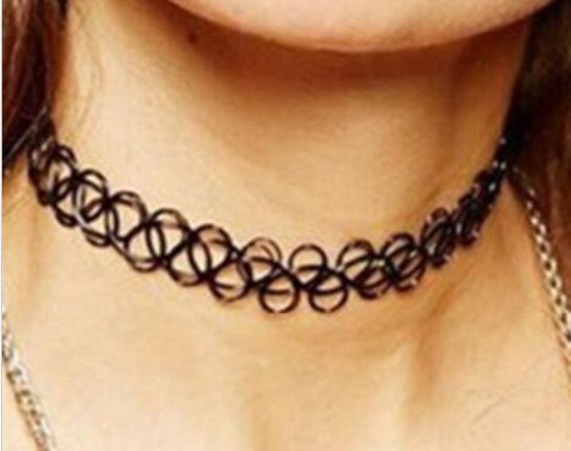 2025 Femmes Mode Nouveau 2024, Pendentif en Cristal Cube Mignon, Bague Amant en Velours Noir, Collier_voghion.com