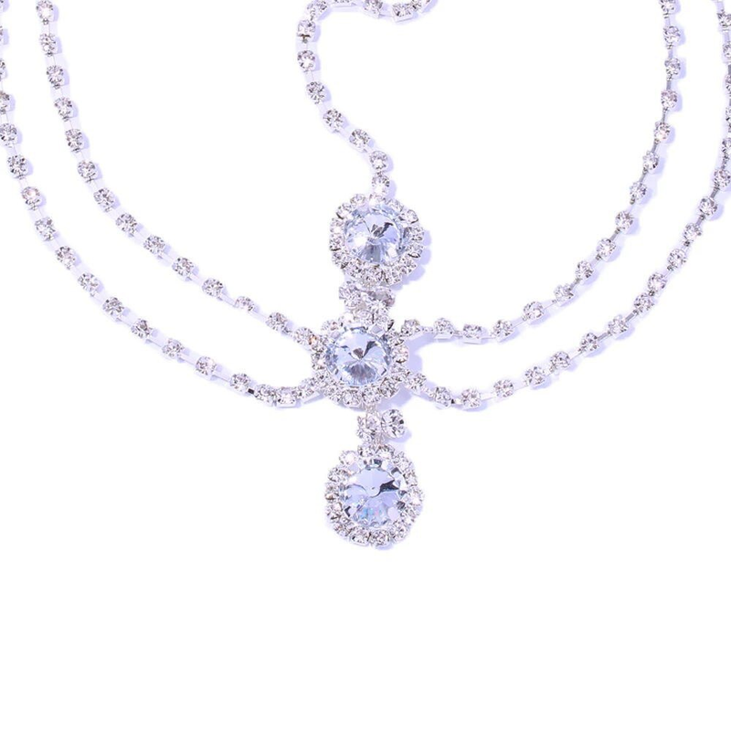Accesorios de moda, estilo étnico personalizado con diamantes, cadenas multicapa para la frente y cadenas para el cabello._voghion.com