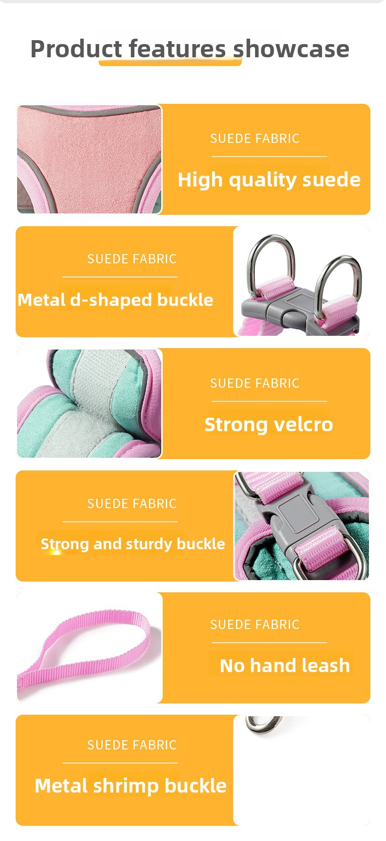 Cat Chest Strap Vest Type Reflective Anti-break-free Cat Rope Mesh Breathable Pet Supplies_voghion.com