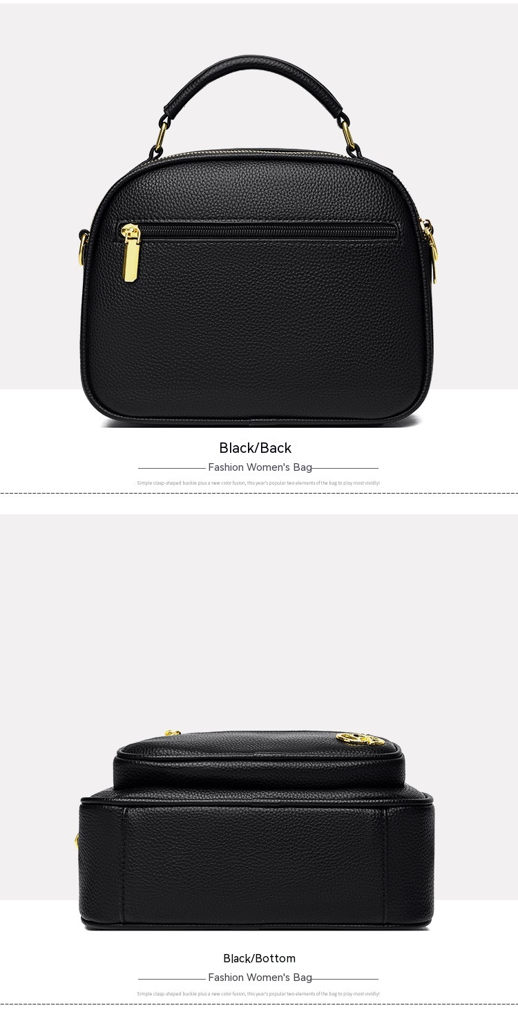 Popular bolso de cuero suave para mujer, nueva tendencia, versátil, pequeño, cuadrado, de gran capacidad, práctico bolso cruzado de un hombro de tres capas_voghion.com