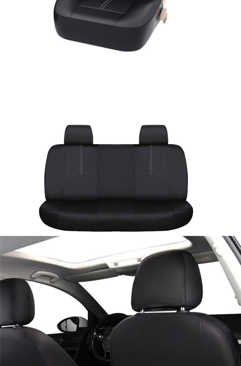 Universal Auto Abdeckung Protector PU Leder Vorne und Hinten Sitz Zurück Kissen Pad Matte Rückenlehne Für Auto Innen Lkw SUV_voghion.com