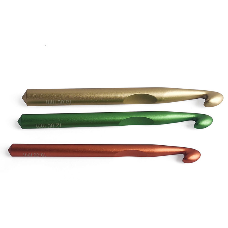 Knitting tools sweater needles coarse aluminum oxide frosted crochet needles laser engraving_voghion.com