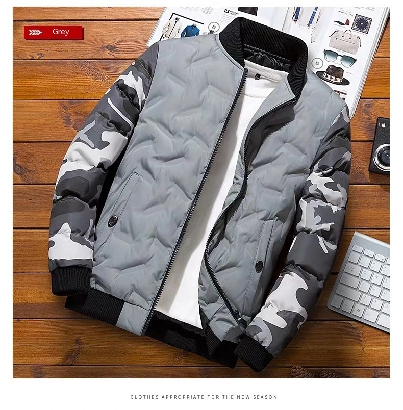 Chaqueta de béisbol de invierno para hombre, versión coreana, chaqueta de plumón, nueva chaqueta de algodón grueso y moderna, chaqueta para hombre_voghion.com