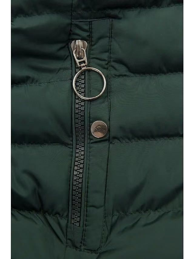 Women's Thickened Warm Hooded Longline Coat With Drawstring & Zip Closure, Fleece Lined Winter Jacket, Slim Fit Plus Size Trench Coat_voghion.com