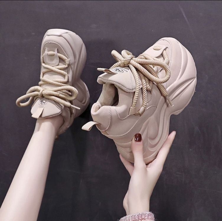 2024 new style winter casual thick fashion all match plus velvet shoes for women with high value in spring_voghion.com