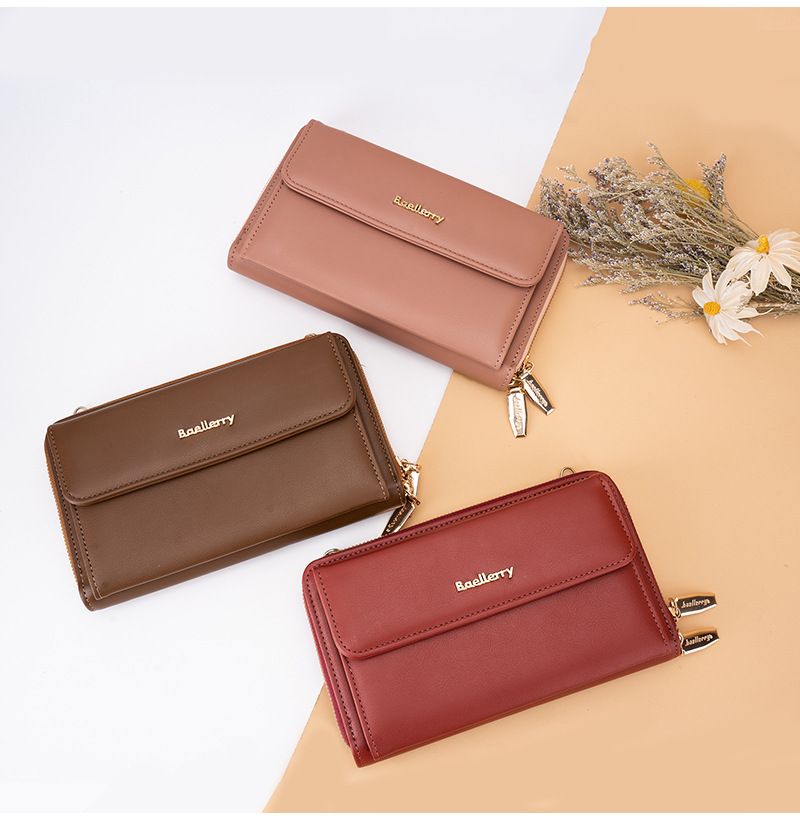 Baellerry neue frauen schulter und umhängetasche einfache einzigen reißverschluss touchscreen handy tasche brieftasche großhandel_voghion.com