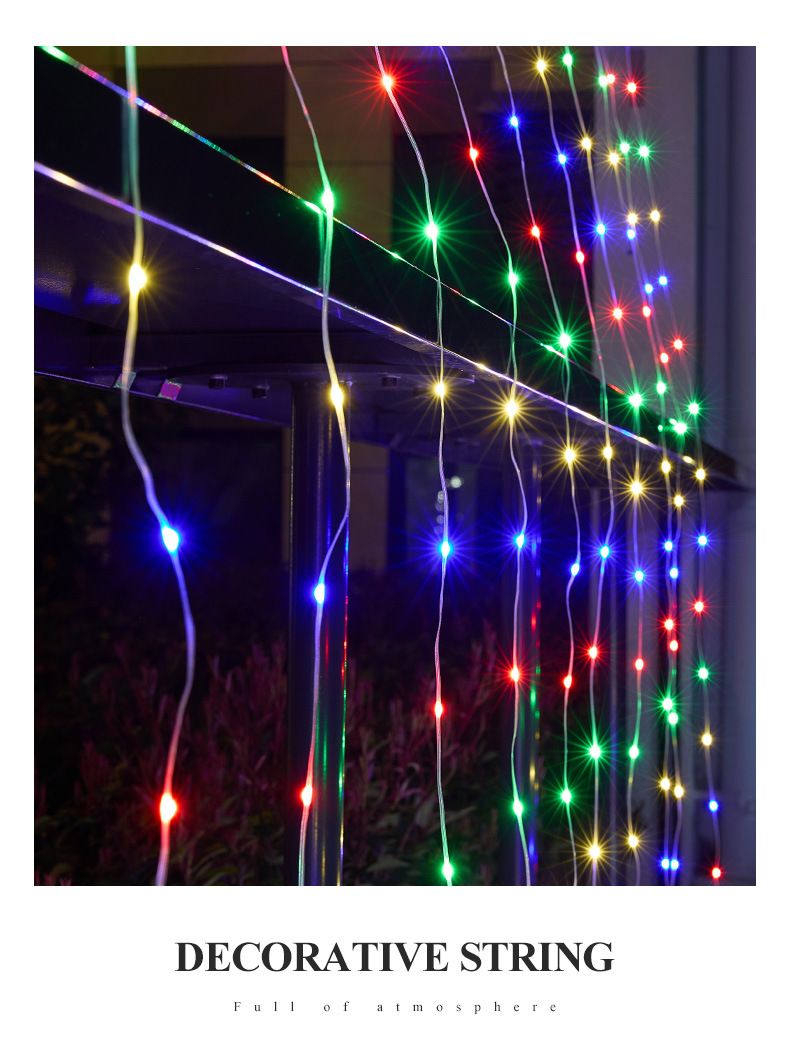 Luci a stringa a LED con telecomando USB per decorazioni interne/esterne - Impermeabili IP65, 300/200/100 LED, bianco caldo/bianco/cambio colore_voghion.com