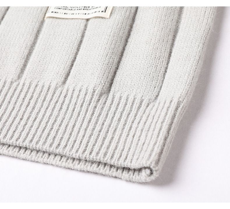 Herren-Strickweste aus Wollmischung, ärmellos, V-Ausschnitt, schmale Passform, lässiger Pullover für alle Jahreszeiten_voghion.com