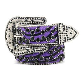 Waterdiamanten riem, universeel legeringskruis voor mannen en vrouwen, ingelegd met klinknagels, gepersonaliseerde hiphop, niche en internet_voghion.com