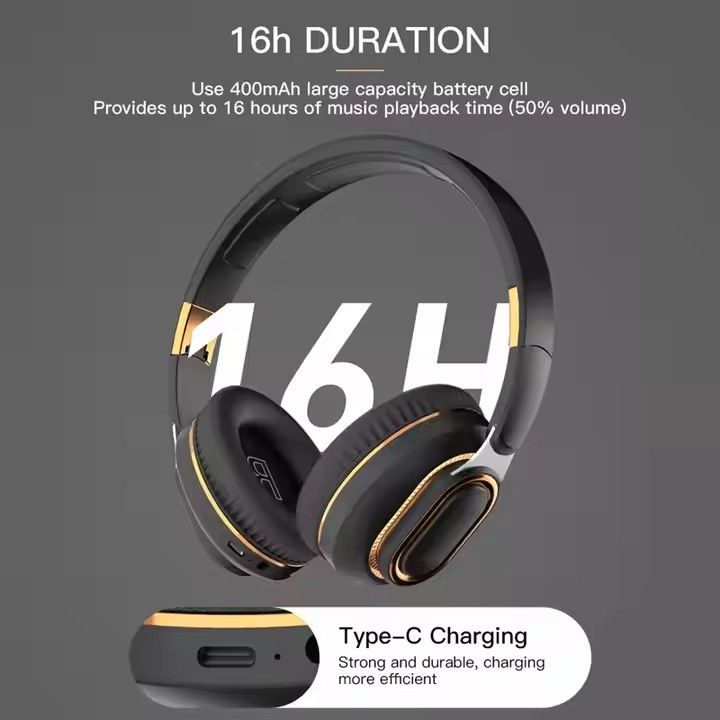 Neues Angebot Günstige faltbare drahtlose Bluetooth-Stereo-TF-Karte mit Mikrofon Rauschunterdrückung wasserdichtes Headset_voghion.com