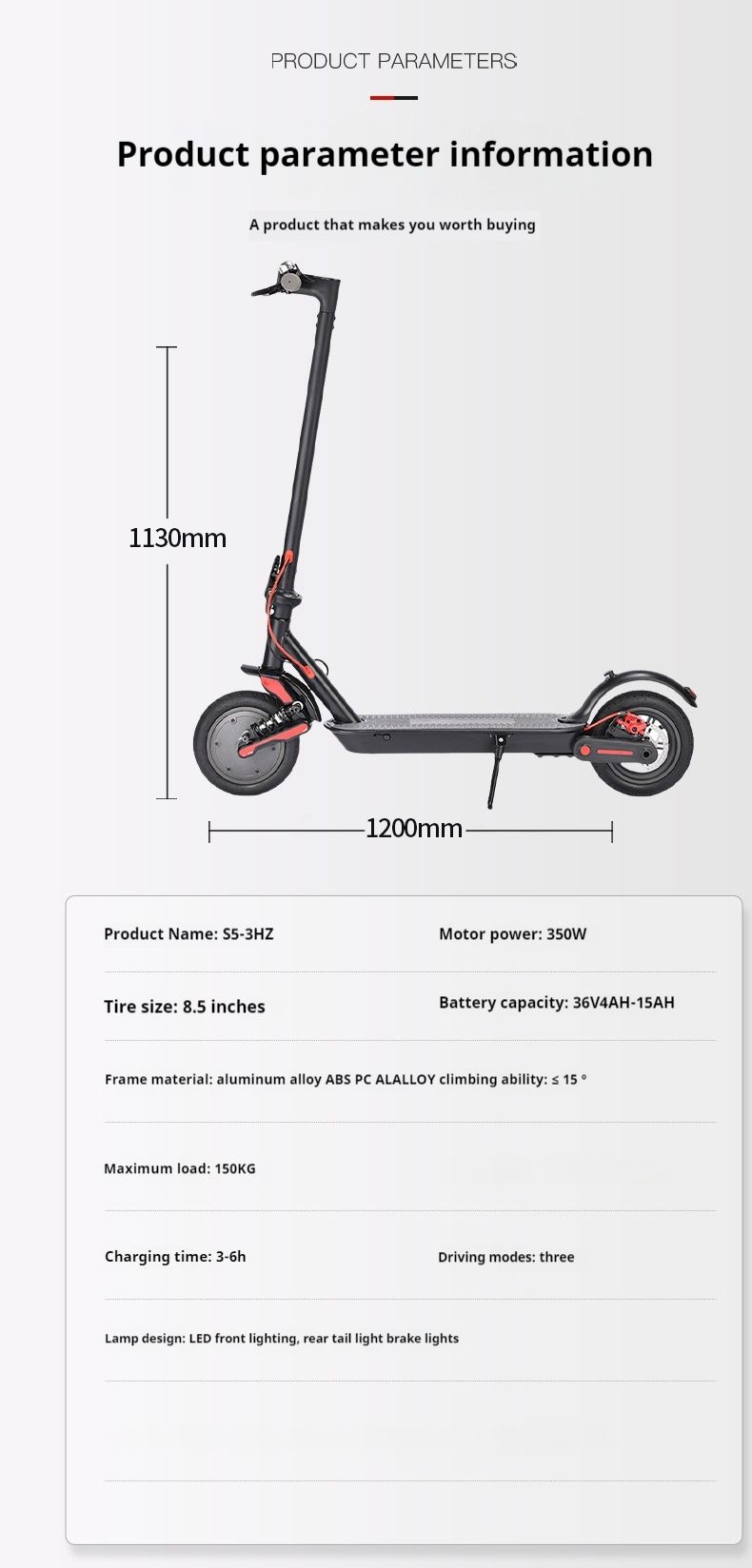 Direkte 8,5-tommer foldbar til kørsel, tohjulet scooter, mini elektrisk scooter_voghion.com