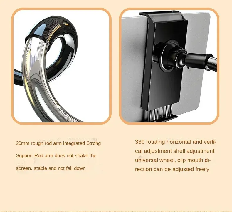 Universal Lazy Flexible Tablet Stand Clip Rotating Long Arms Gooseneck Clamp Mount For Mobile Phone Holder Bed Desk Ipad_voghion.com