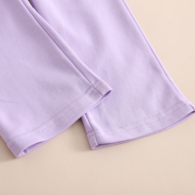 Mère et enfants vêtements pour enfants filles mode décontracté gilet sans manches couleur unie ensemble ins vent deux pièces ensemble_voghion.com