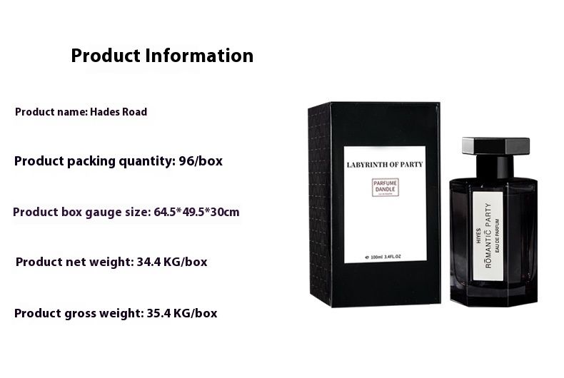 100ml Road To Hell Perfume Masculino Fragrância Persistente Tom de Flor de Madeira Fragrância Pequena Fragrância Fresca e Natural_voghion.com