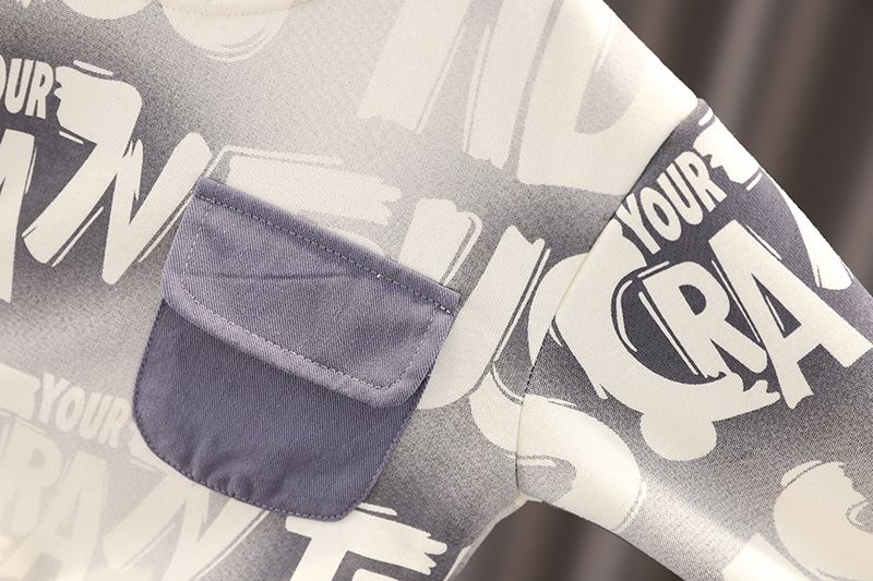 Abbigliamento per bambini 2025 Primavera Autunno Nuova collezione 0-5 anni Ragazzi Ragazze Lter Pock Felpe con cappuccio e pantaloni 2 pezzi_voghion.com