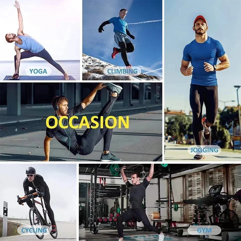 Sun Protection Sports Second Skin Running T-shirt Men's Fitness Rashgarda MMA Long Sleeves Compression Shirt Workout Clothing_voghion.com