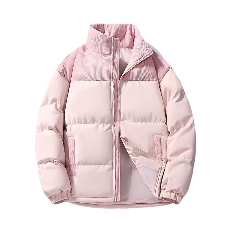 Cappotto invernale da uomo con colletto rialzato, nuovo e caldo, stile americano, marchio alla moda, giacca imbottita in cotone per coppie_voghion.com