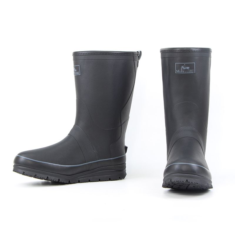 Warm High-End Solid Color Natural Rubber Fishing Rain Shoes_voghion.com