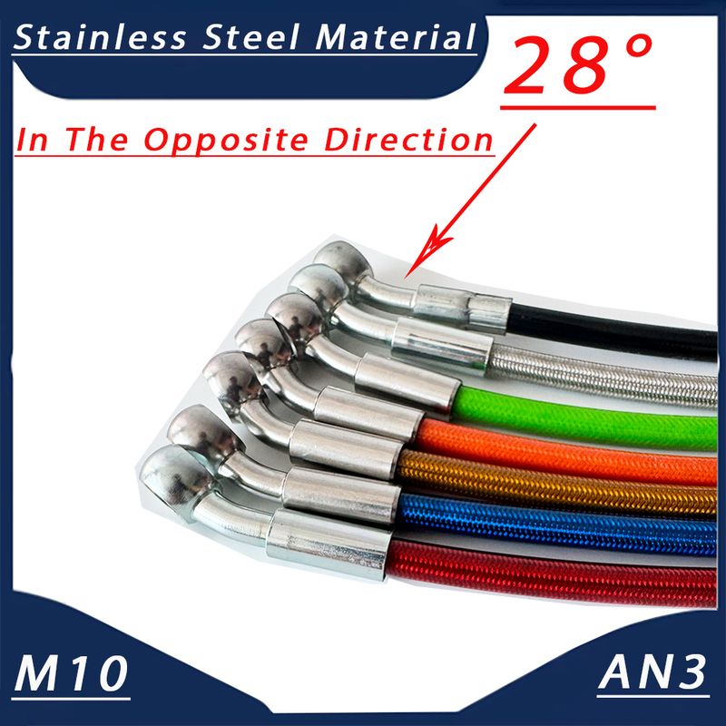 Tubo idraulico in acciaio inossidabile per olio per frizione freno migliorato da 10 cm a 500 cm con più colori tra cui scegliere_voghion.com
