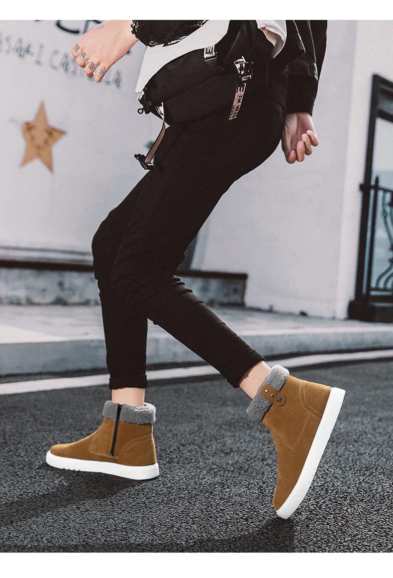 Winter Schneestiefel Warme Baumwollschuhe Mode Baumwollstiefel Herrenschuhe_voghion.com