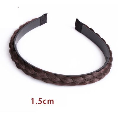 Twist Wig Braid Headband Korean Non-Slip Wide Simple Press Hole Versatile Accessory Hairband Women's Broken Hair Clip_voghion.com