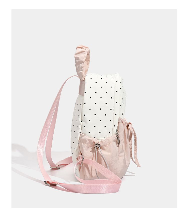 Cute Backpack, Dot Polka Multifunctional 2025 Fall/Winter New Women's Double-Shoulder Bag Versatile Backpack,_voghion.com