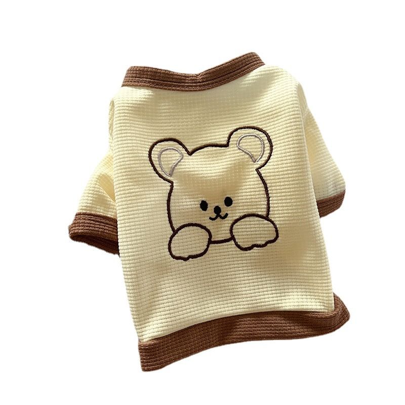 Spring Summer New Pet Teddy Bichon Cat Poodle Embroidered Dress Pomeranian Small Schnauzer Dog Clothes_voghion.com