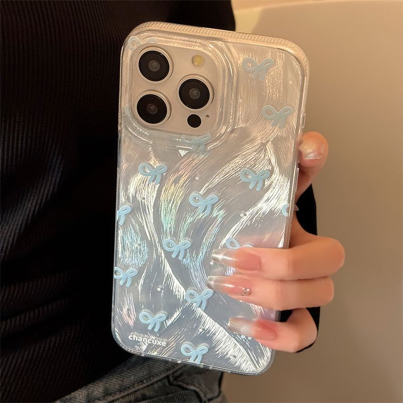 La funda para teléfono móvil con lunares negros y hilo de plumas es adecuada para iPhone 14, 15, Promax, ligero y avanzado iPhone 13, anticaídas y humedad 12_voghion.com