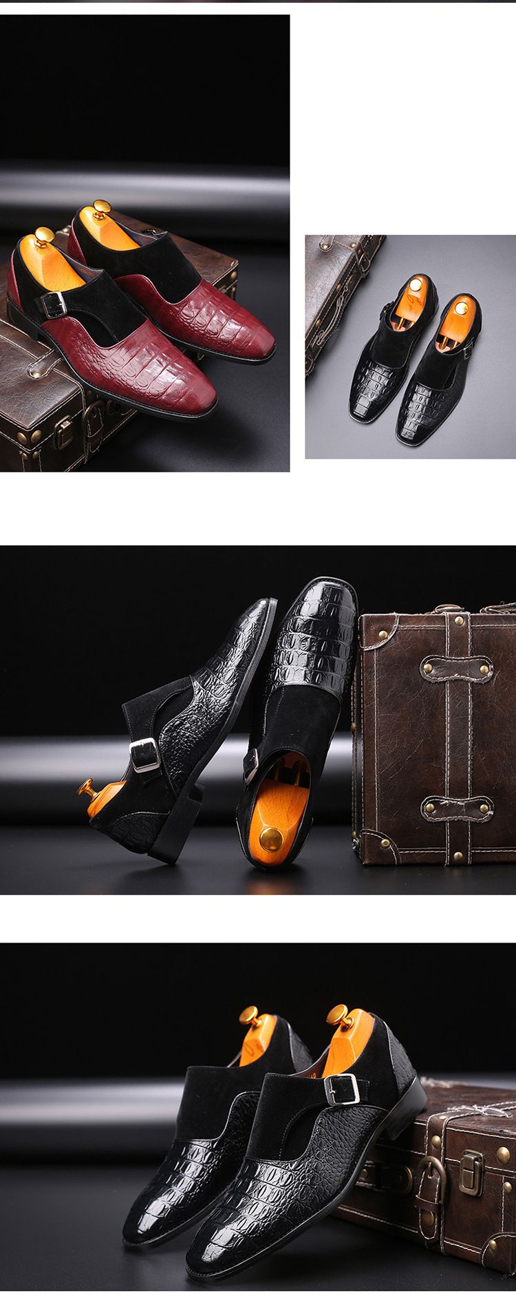 Men's Business Casual Dress Oxfords Formal Lace-Up Shoes for Office, Parties, and Daily Wear_voghion.com