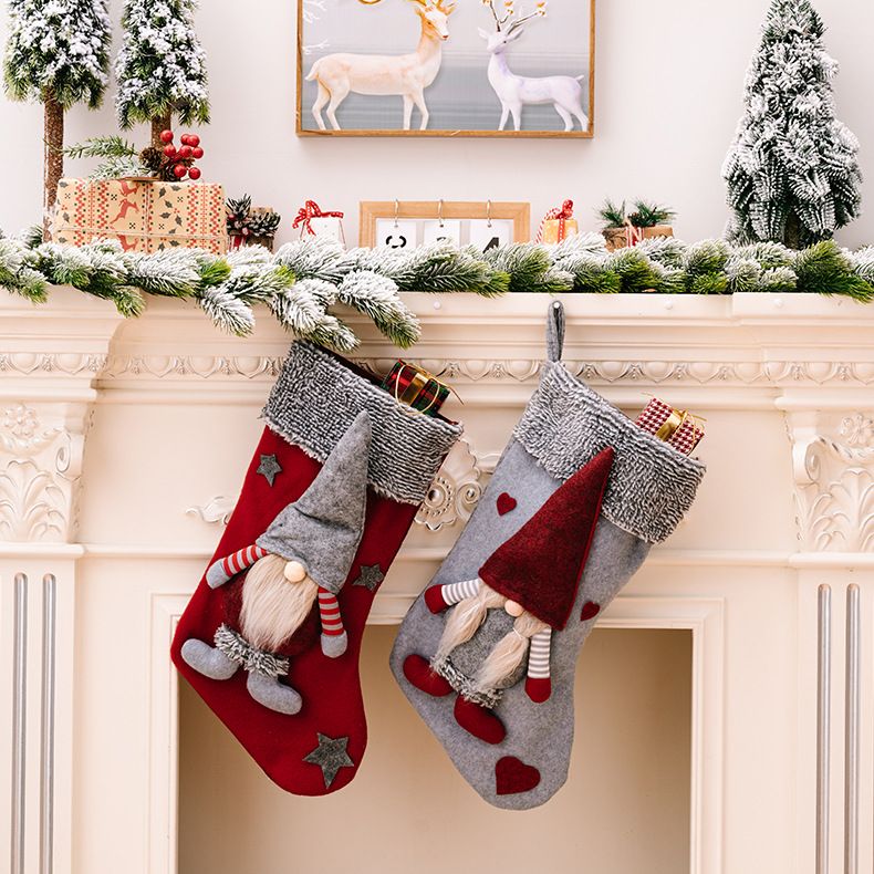 Articole pentru decorațiuni de Crăciun Șosete de Crăciun pentru vârstnici cu pădure nordică, șosete decorative Rudolf, cadouri pentru copii_voghion.com