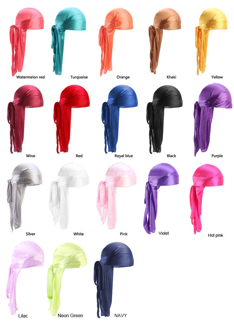 Unisex Men's and women's bandana hats Pirate hats silky durag TJM-05C_voghion.com