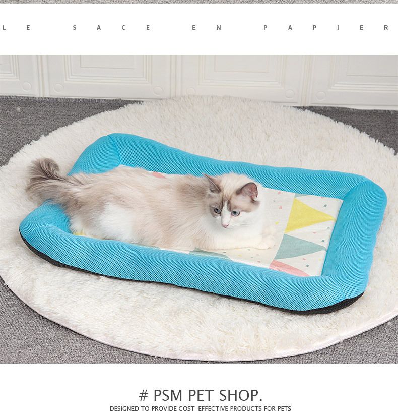 Tappetino rinfrescante per cani e gatti Nest Ice Silk, resistente all'usura e ai morsi, per l'estate, articoli per animali domestici_voghion.com